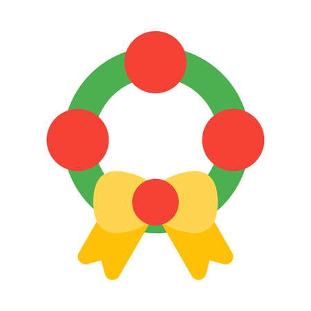 Christmas wreath or garlandのイラスト素材