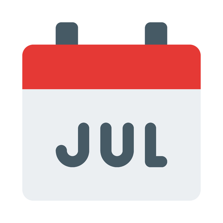 July month calendarのイラスト素材