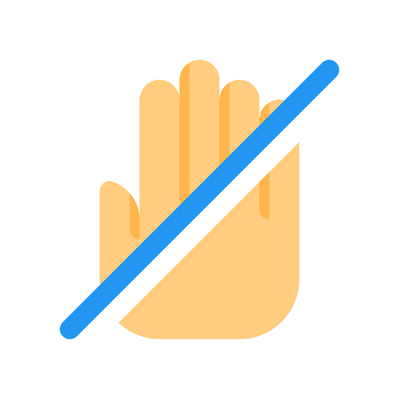 Touch disabled functionのイラスト素材