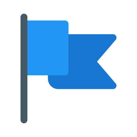 Waving county flagのイラスト素材