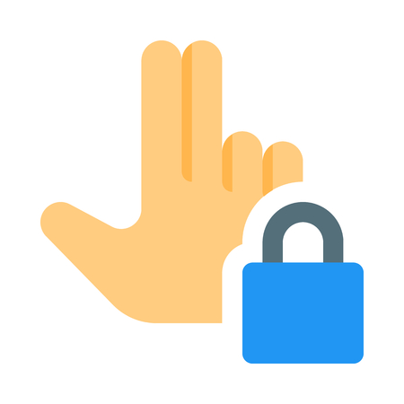 Touch to lockのイラスト素材