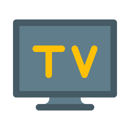 Flat screen televisionのイラスト素材