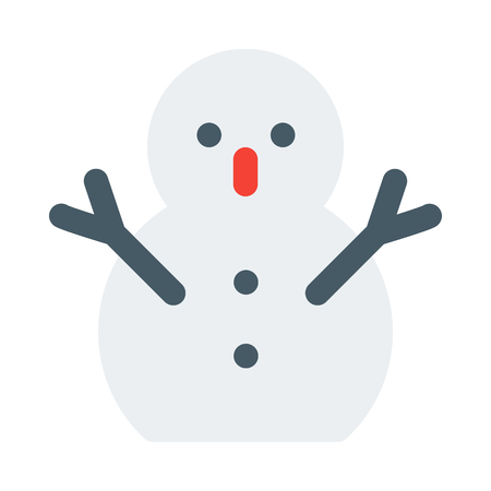 Snowman, an ice scupltureのイラスト素材