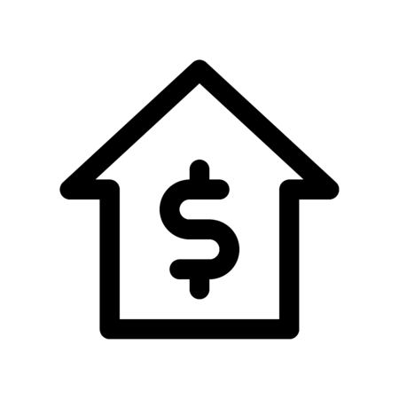 dollar homeのイラスト素材