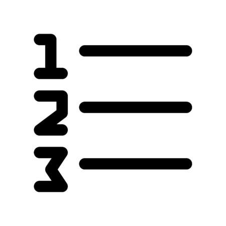 list numberのイラスト素材