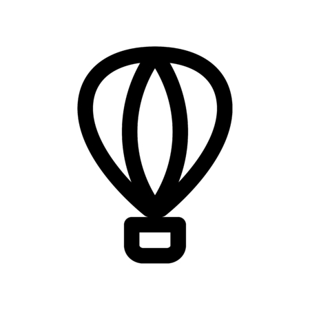 hot air balloonのイラスト素材