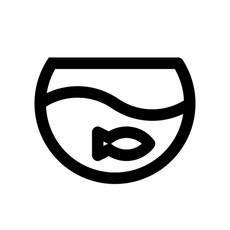 fish bowlのイラスト素材