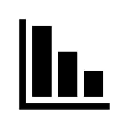 bar chart lossのイラスト素材
