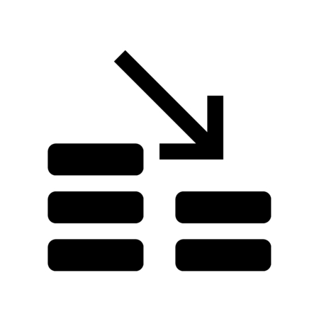 coin downのイラスト素材