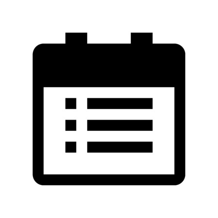 calendar listのイラスト素材