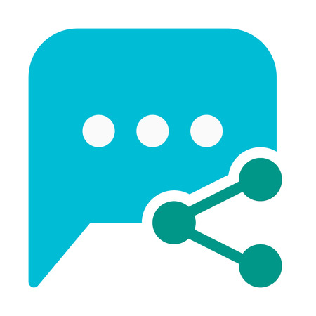 Share Message Conversationのイラスト素材