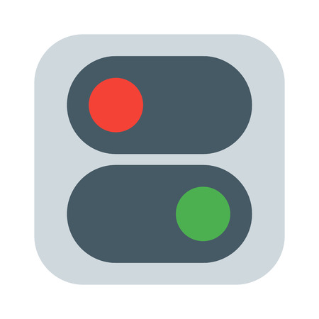 Switch On and Offのイラスト素材