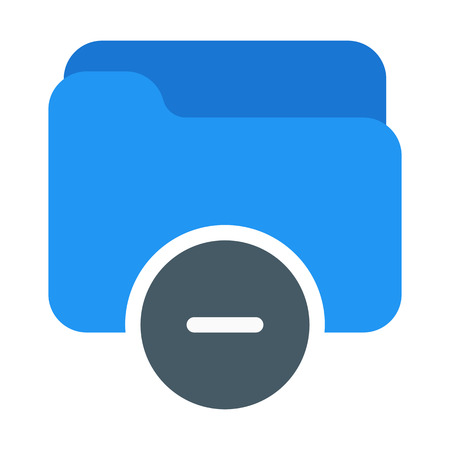 Remove or Dismiss Folderのイラスト素材
