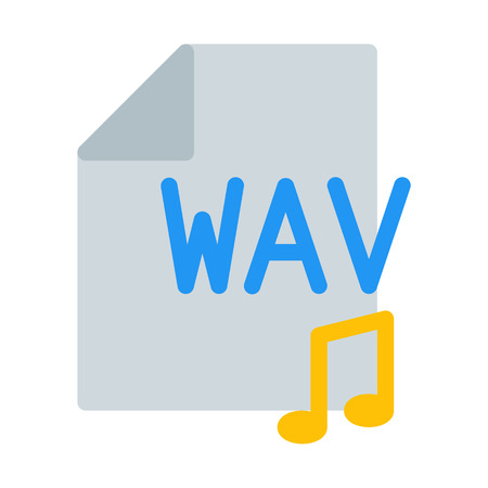 Wav File Formatのイラスト素材