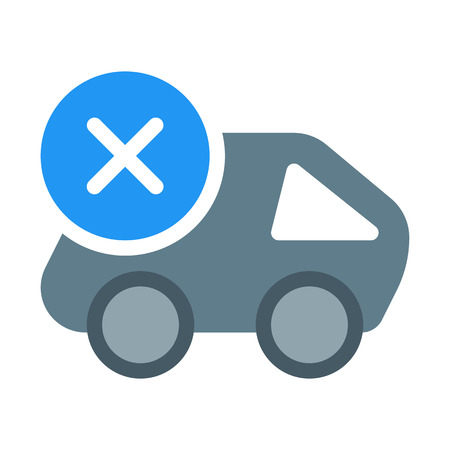 Cancel Cargo Deliveryのイラスト素材