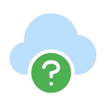 Cloud computing helpのイラスト素材
