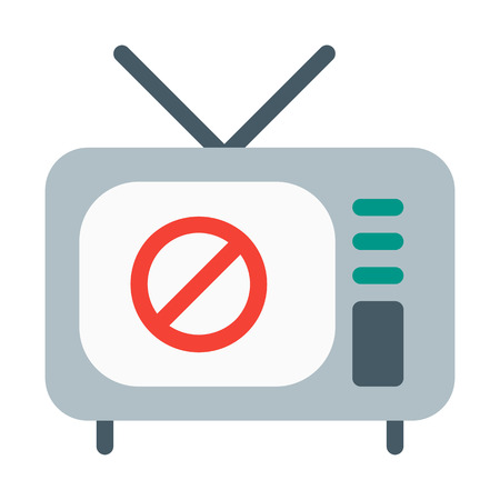 No Television Signのイラスト素材