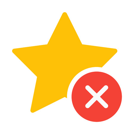 Bad Star Ratingのイラスト素材