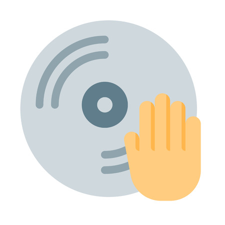 DJ playのイラスト素材