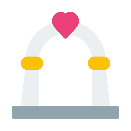 wedding altarのイラスト素材