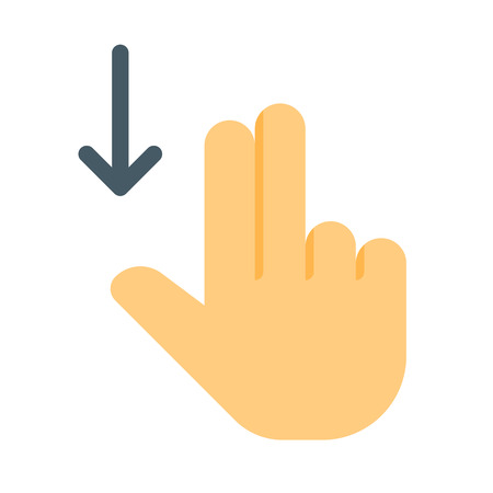 Scroll Down Gestureのイラスト素材