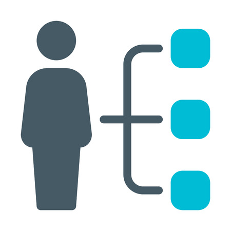 Employee Hierarchy Flowchartのイラスト素材