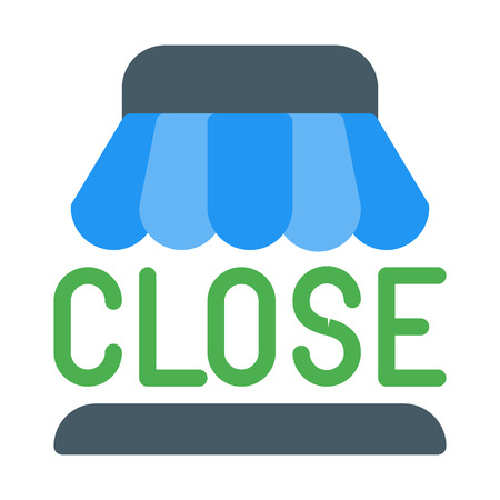 Close hanging bannerのイラスト素材