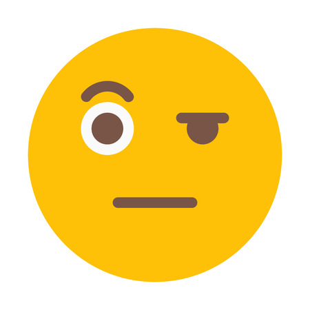 Wondering Expression Emoticonのイラスト素材
