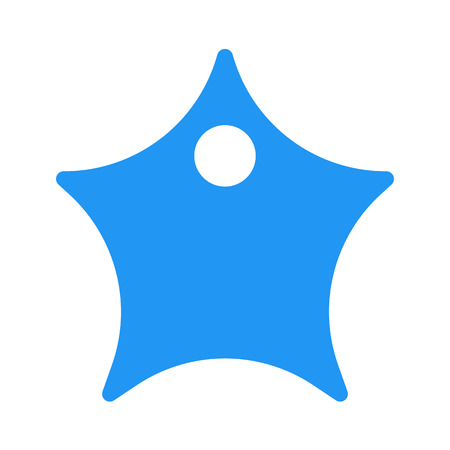 star shape frame with holeのイラスト素材