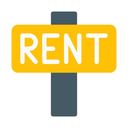 Property Rent Signboardのイラスト素材