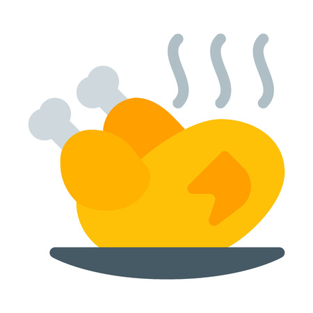 Hot Roasted Chickenのイラスト素材