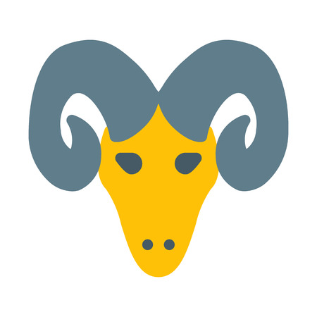 Aries Ram Headのイラスト素材