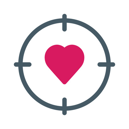 Romantic Love Targetのイラスト素材