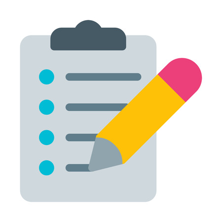 Clipboard Pencil Checklistのイラスト素材