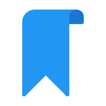 Bookmark Ribbon Isolatedのイラスト素材
