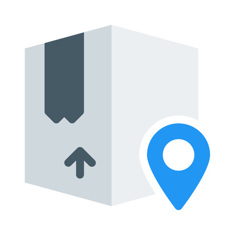 Box Delivery Locationのイラスト素材