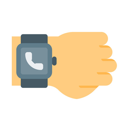 Smartwatch Call Notificationのイラスト素材