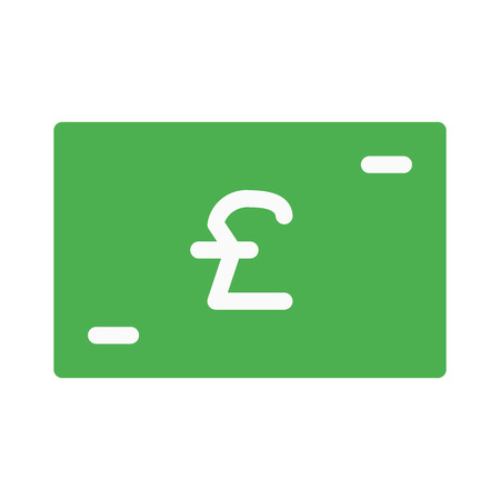 Pound Cash Cardのイラスト素材