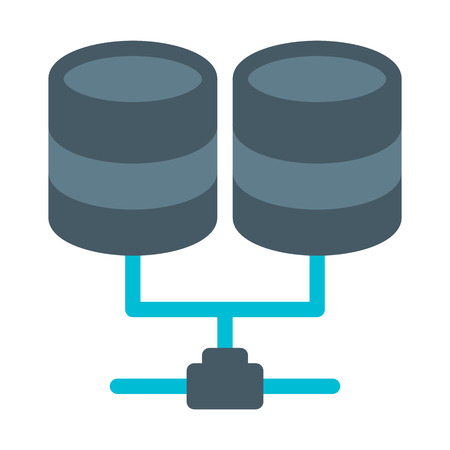 Connected Database Networkのイラスト素材