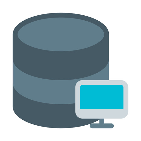 Computer Database Networkのイラスト素材