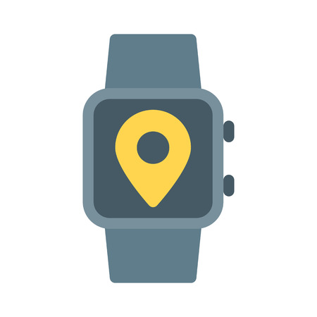 Smartwatch Location Assistanceのイラスト素材