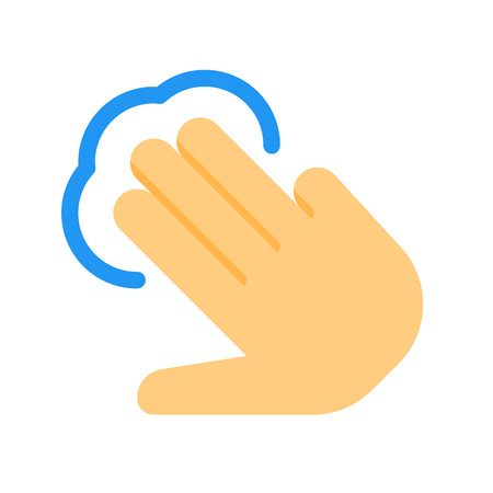 Three Fingers Touchのイラスト素材