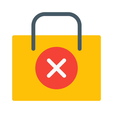 Clear or Cancel Bagのイラスト素材