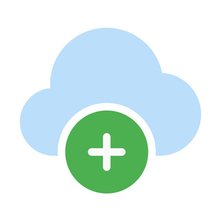 Add to cloudのイラスト素材