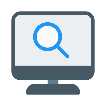 Search or Find in Computerのイラスト素材