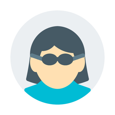 woman with glassesのイラスト素材