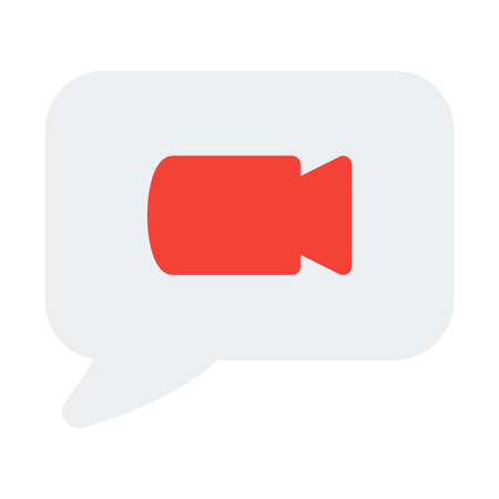 Camera Speech Bubbleのイラスト素材