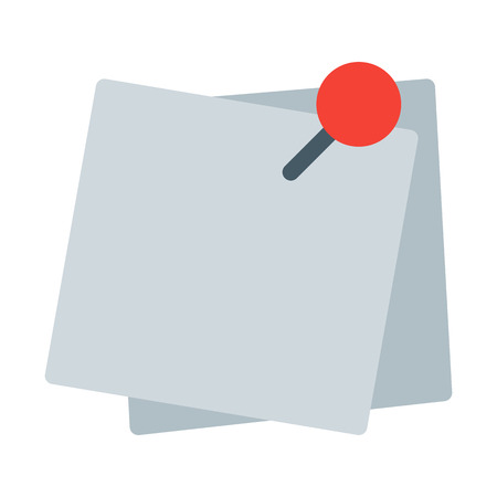 Pin Sticky Notesのイラスト素材
