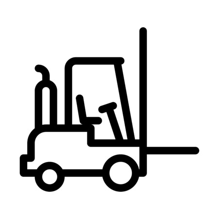 Cargo Fork liftのイラスト素材