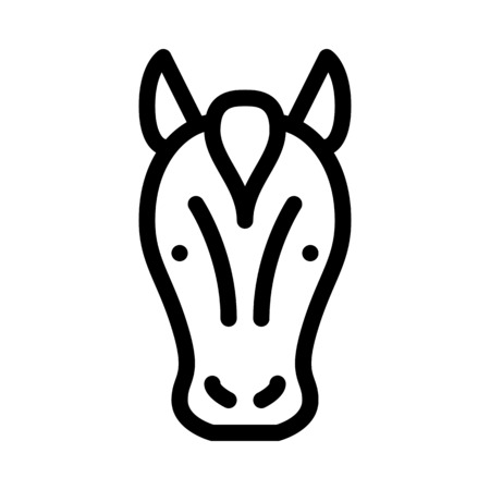 Fast Running Horseのイラスト素材